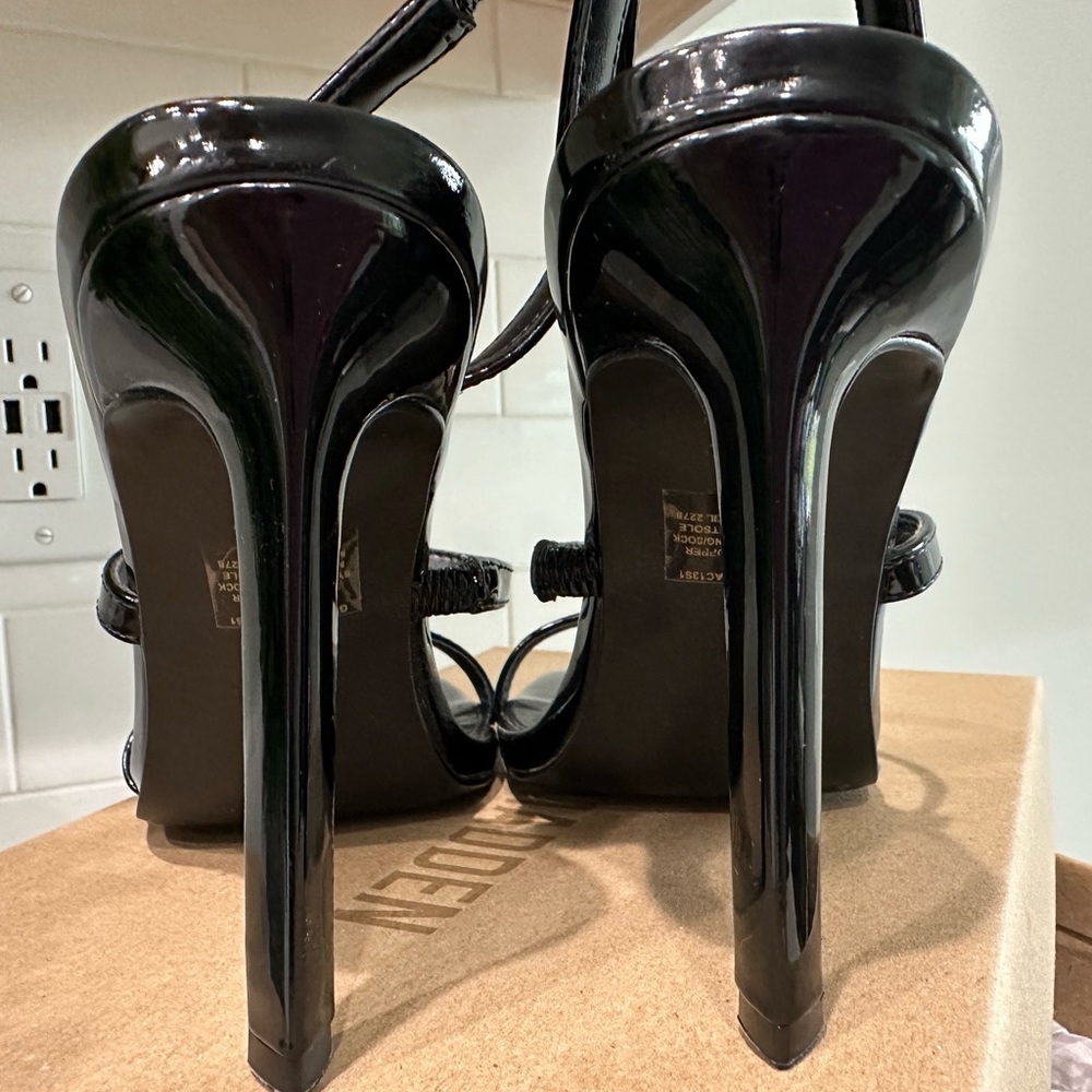 Steve Madden “Gracey” Black Patent Heels - Picture 5 of 7